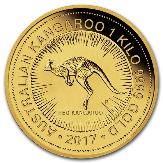 2017 Australia 1 kilo Gold Kangaroo BU 2017 Australia 1 kilo Gold Kangaroo BU